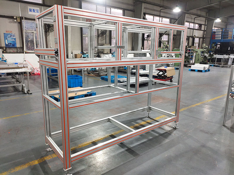 帶蹄腳的鋁型材框架